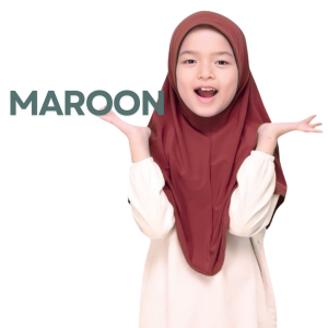শীতের জন্য আরামদায়ক হিজাব, MAROON কালার - 4