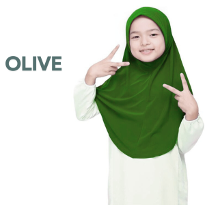এই হিজাবটি গরমে আরামদায়ক Olive কালার